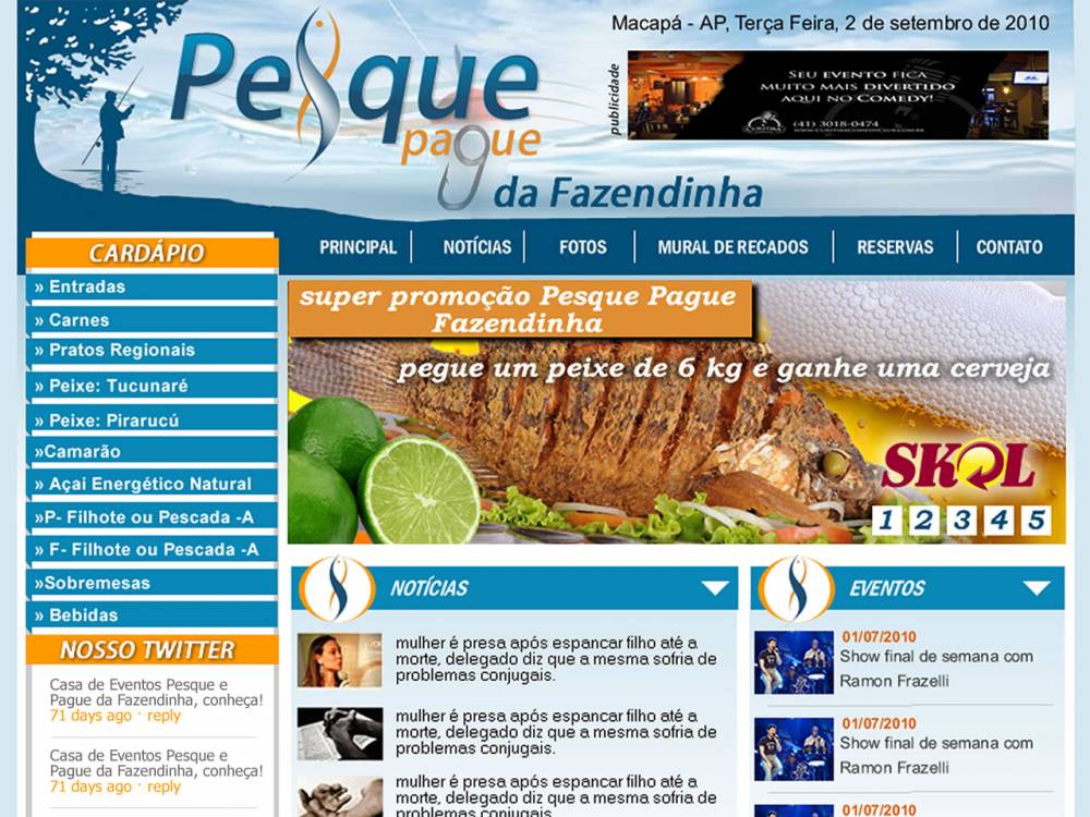 Restaurante da Fazendinha com pesqueiro, festa, evento e balada